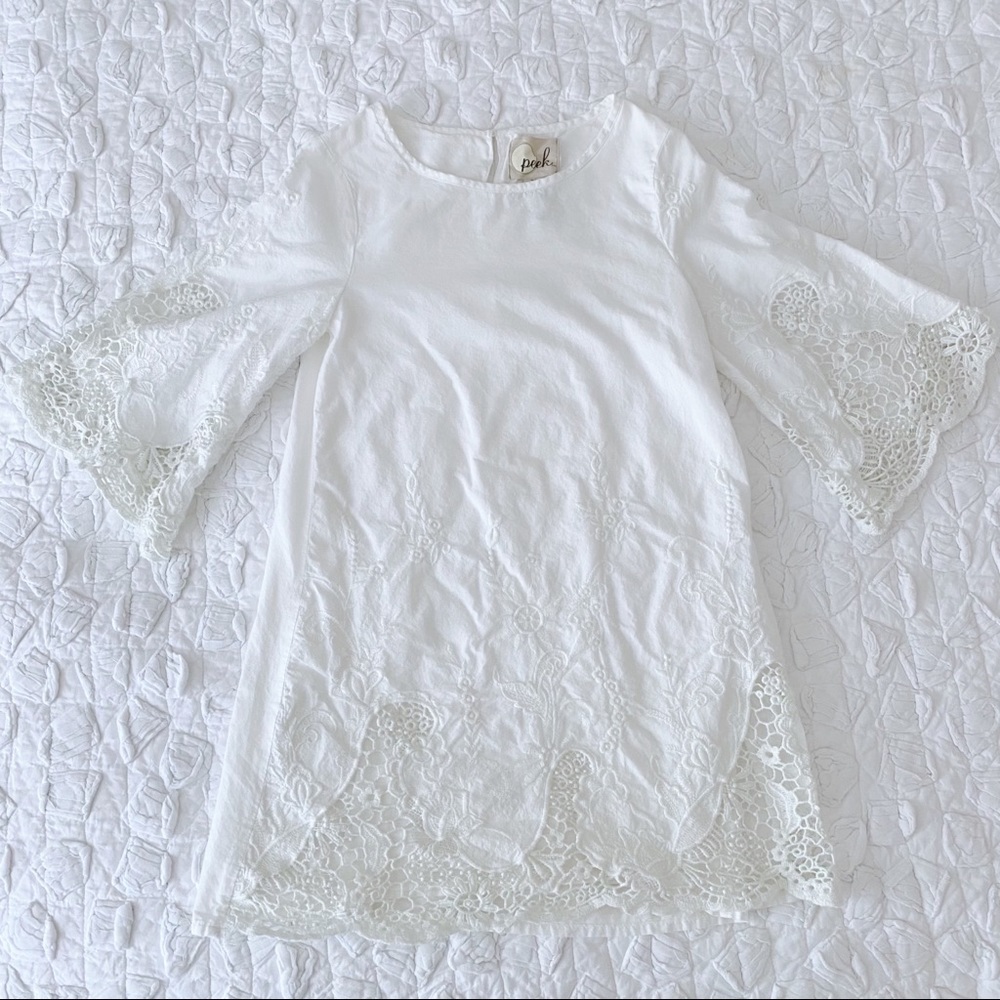 {peek} Girls long-sleeve dress size M (6/7)